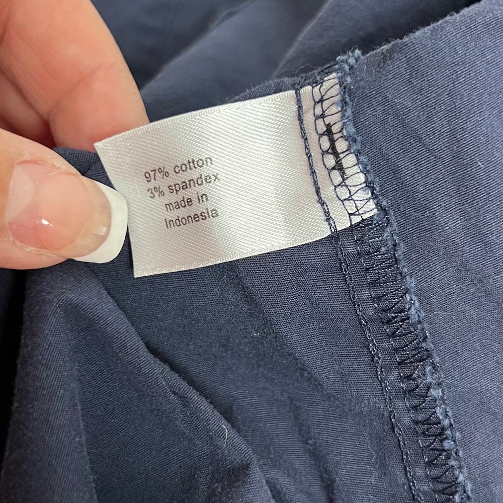 Lane Bryant Blue Lurex Collared Popover Blouse Size 18 - Picture 3 of 5